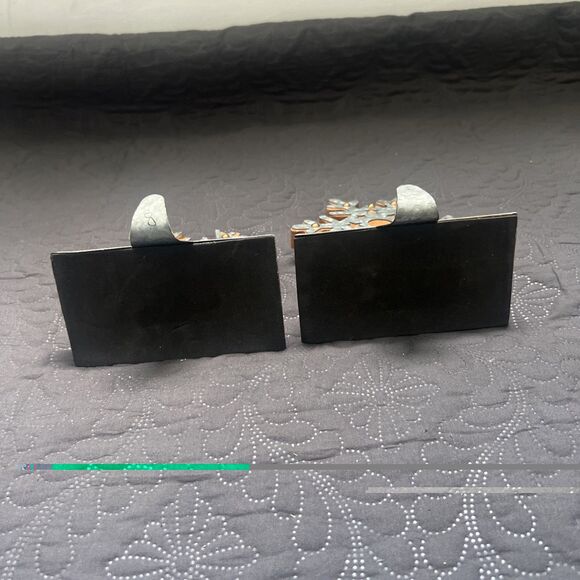 Snowflake Galvanized Metal Stocking Holder Set of 2 Christmas Holiday Farmhouse - Picture 5 of 8